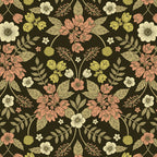 Sage, Dark Green, Peach & Cream Floral Pattern Coffee Mug Gallery Image 2