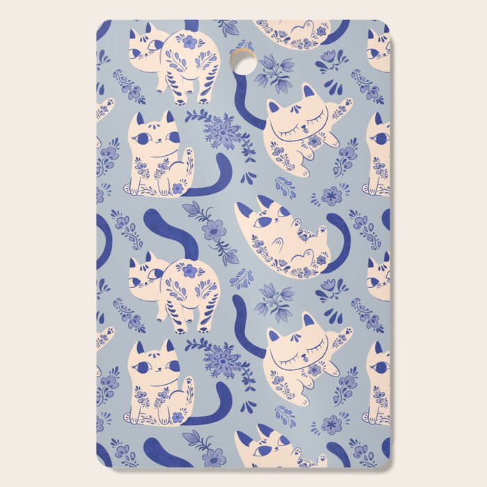 Purrcelin Cats Cutting Board Gallery Image 1