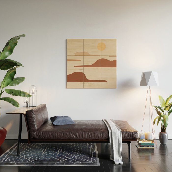 Cat Landscape 27 Wood Wall Art Gallery Image 2