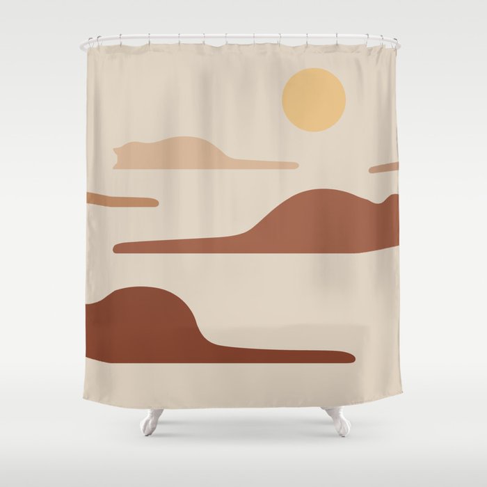 Cat Landscape 27 Shower Curtain Gallery Image 1