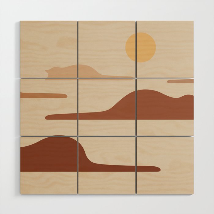 Cat Landscape 27 Wood Wall Art Gallery Image 1