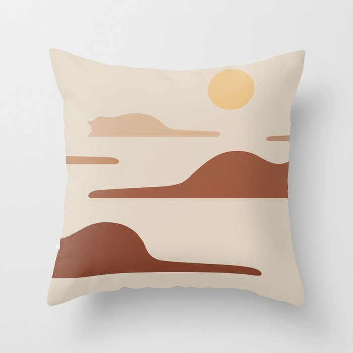 Cat Landscape 27 Throw Pillow Gallery Image 6