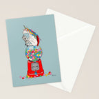 Unicorn Gumball Poop Stationery Card Gallery Image 2