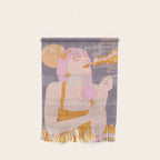 Woman Smoking Daisy Flowers Wall Hanging Gallery Image 1