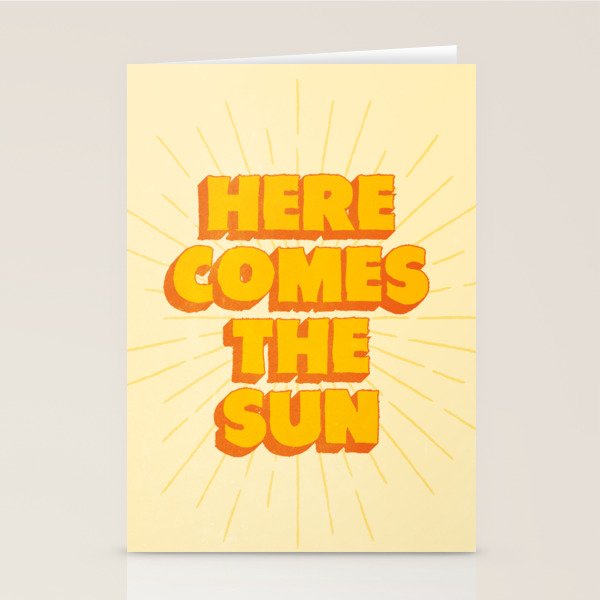 Here Comes The Sun | Sunburst Edition Stationery Card Gallery Image 1