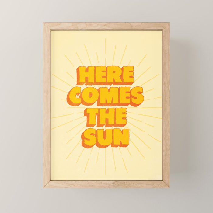 Here Comes The Sun | Sunburst Edition Mini Art Print Gallery Image 1