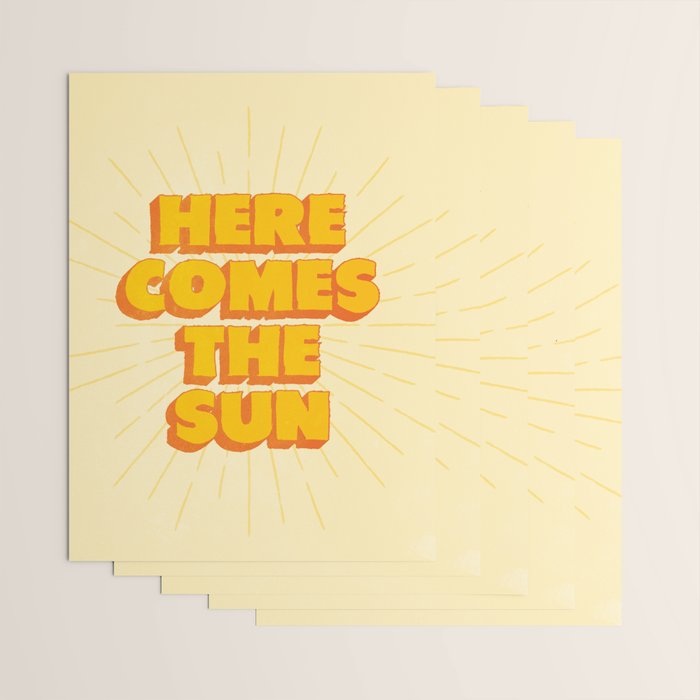 Here Comes The Sun | Sunburst Edition Wrapping Paper Gallery Image 3