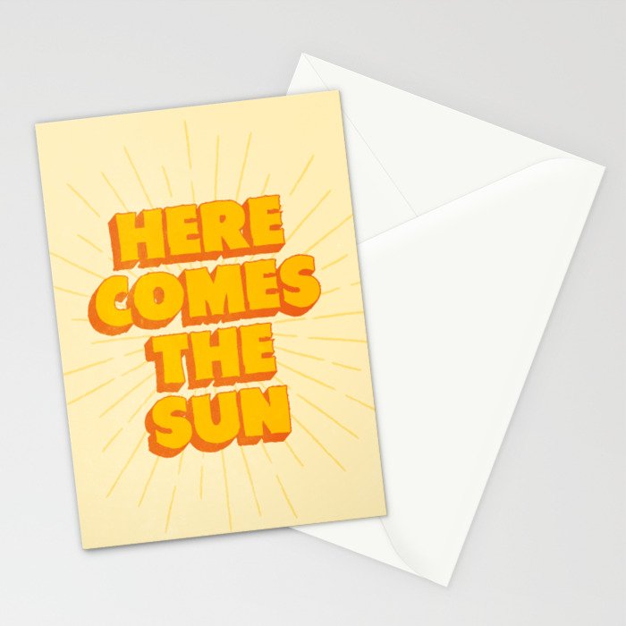 Here Comes The Sun | Sunburst Edition Stationery Card Gallery Image 2