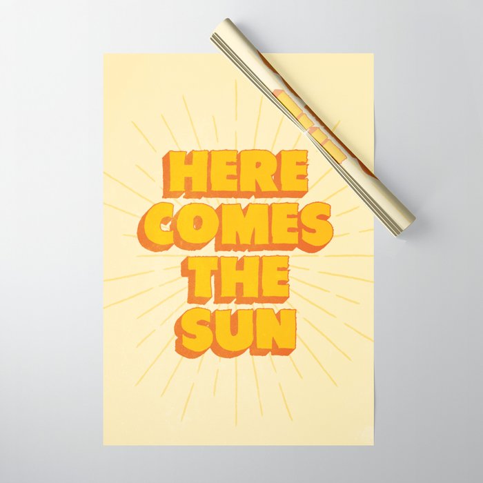 Here Comes The Sun | Sunburst Edition Wrapping Paper Gallery Image 1
