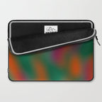 Green and Red Gradient Textured artwork Laptop Sleeve Gallery Image 2