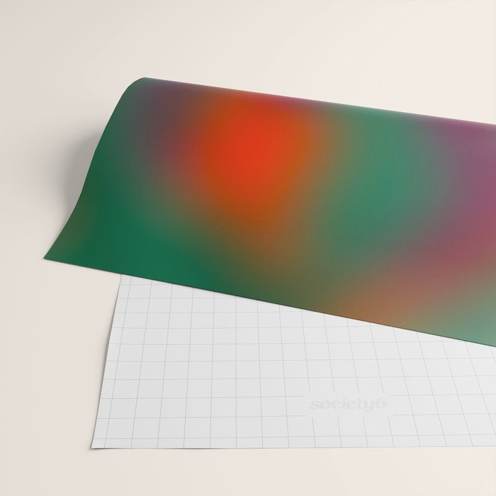 Green and Red Gradient Textured artwork Wrapping Paper Gallery Image 2