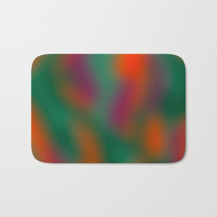 Green and Red Gradient Textured artwork Bath Mat Gallery Image 1