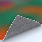 Green and Red Gradient Textured artwork Rug Gallery Image 4