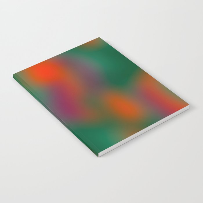 Green and Red Gradient Textured artwork Notebook Gallery Image 1
