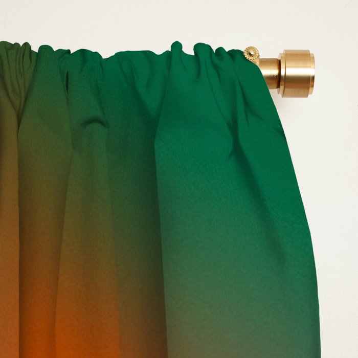 Green and Red Gradient Textured artwork Window Curtain Gallery Image 2