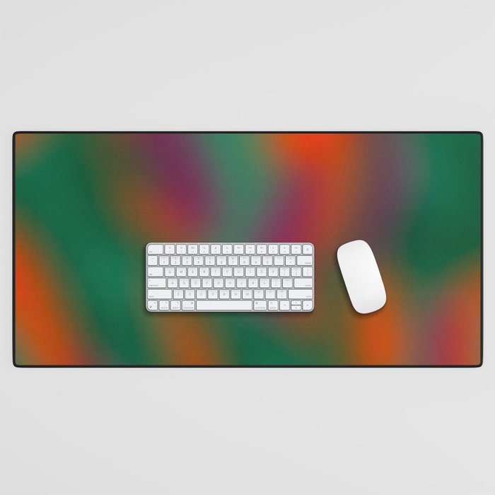 Green and Red Gradient Textured artwork Desk Mat Gallery Image 1