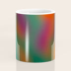 Green and Red Gradient Textured artwork Coffee Mug Gallery Image 4