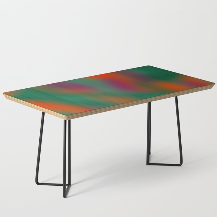 Green and Red Gradient Textured artwork Coffee Table Gallery Image 1