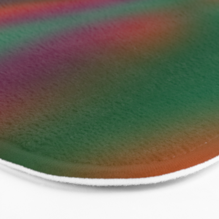 Green and Red Gradient Textured artwork Bath Mat Gallery Image 3
