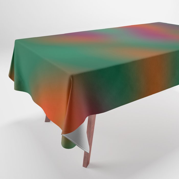 Green and Red Gradient Textured artwork Tablecloth Gallery Image 1