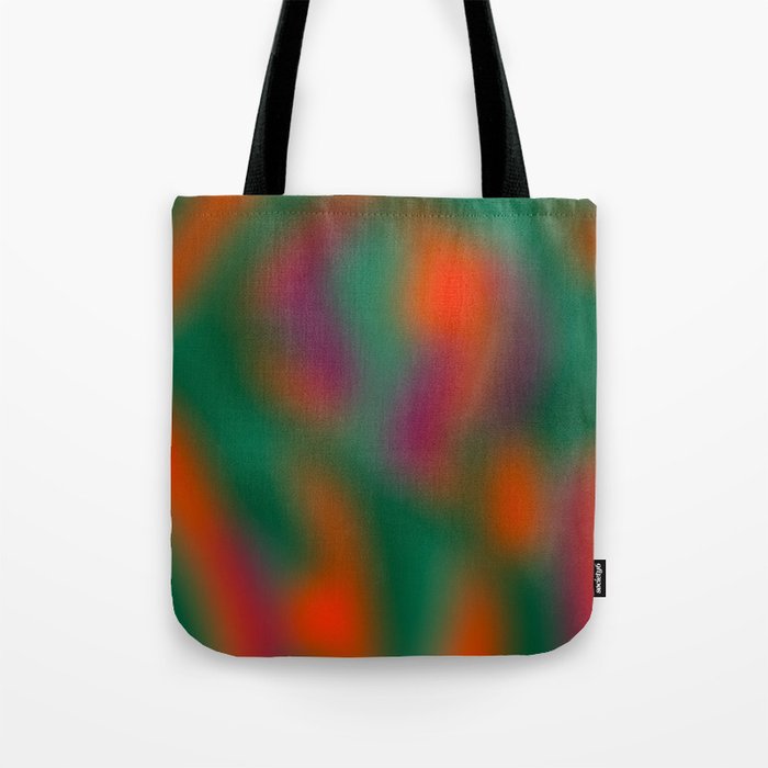 Green and Red Gradient Textured artwork Tote Bag Gallery Image 1