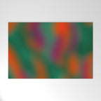 Green and Red Gradient Textured artwork Welcome Mat Gallery Image 1