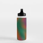 Green and Red Gradient Textured artwork Water Bottle Gallery Image 3