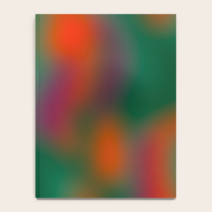 Green and Red Gradient Textured artwork Notebook Gallery Image 4