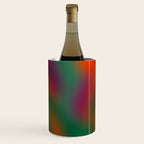 Green and Red Gradient Textured artwork Wine Chiller Gallery Image 1