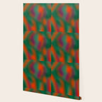 Green and Red Gradient Textured artwork Wallpaper Gallery Image 2