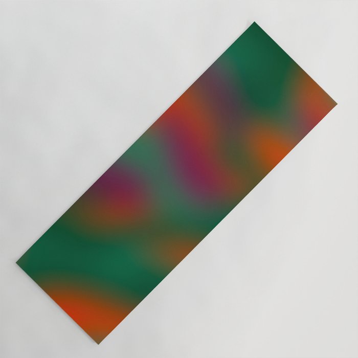 Green and Red Gradient Textured artwork Yoga Mat Gallery Image 1