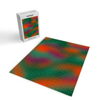 Green and Red Gradient Textured artwork Jigsaw Puzzle Gallery Image 2
