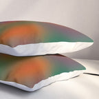 Green and Red Gradient Textured artwork Pillow Sham Gallery Image 3