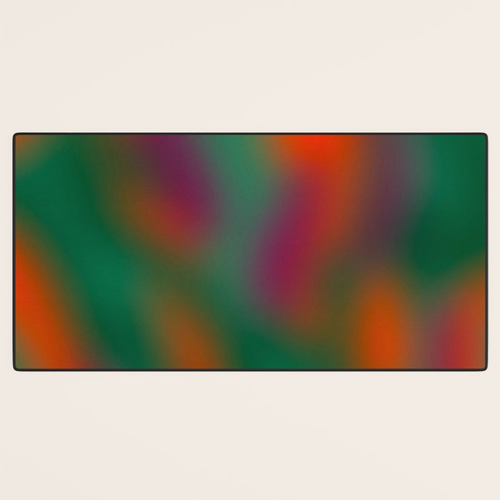Green and Red Gradient Textured artwork Desk Mat Gallery Image 3
