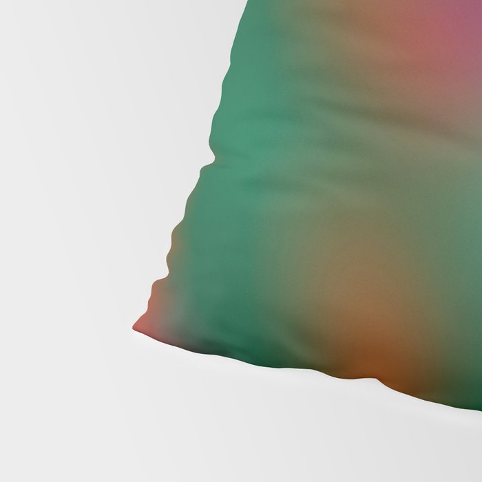 Green and Red Gradient Textured artwork Pillow Sham Gallery Image 4