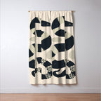 Black and White Snake Window Curtain Gallery Image 3