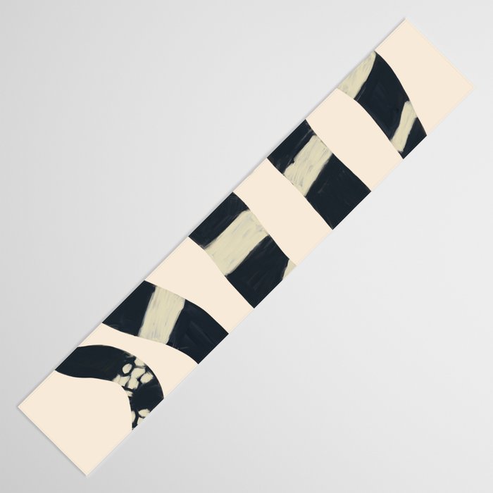 Black and White Snake Table Runner Gallery Image 3