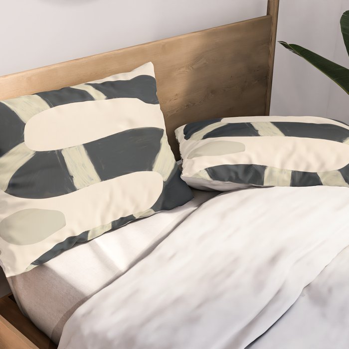Black and White Snake Pillow Sham Gallery Image 2