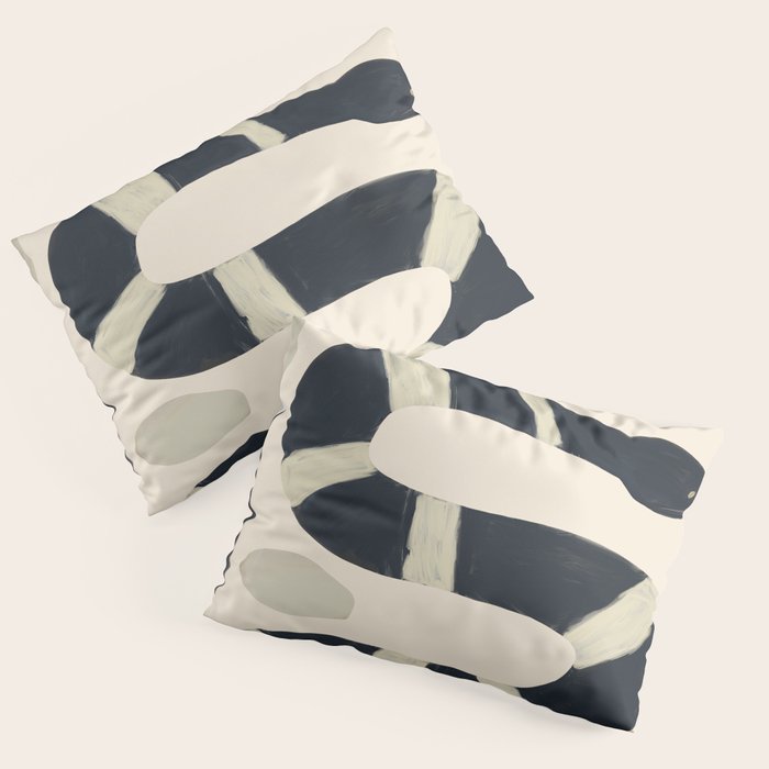 Black and White Snake Pillow Sham Gallery Image 1