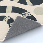 Black and White Snake Rug Gallery Image 4