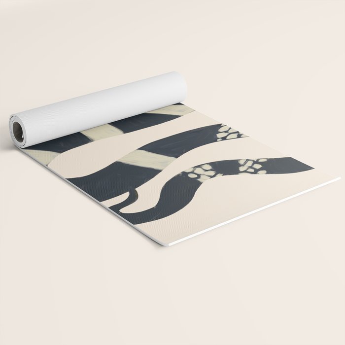 Black and White Snake Yoga Mat Gallery Image 2