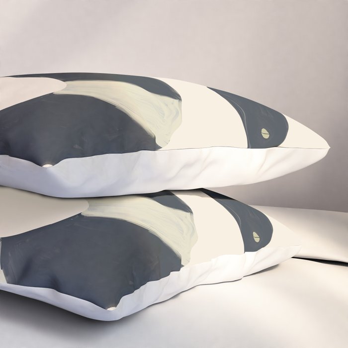 Black and White Snake Pillow Sham Gallery Image 3