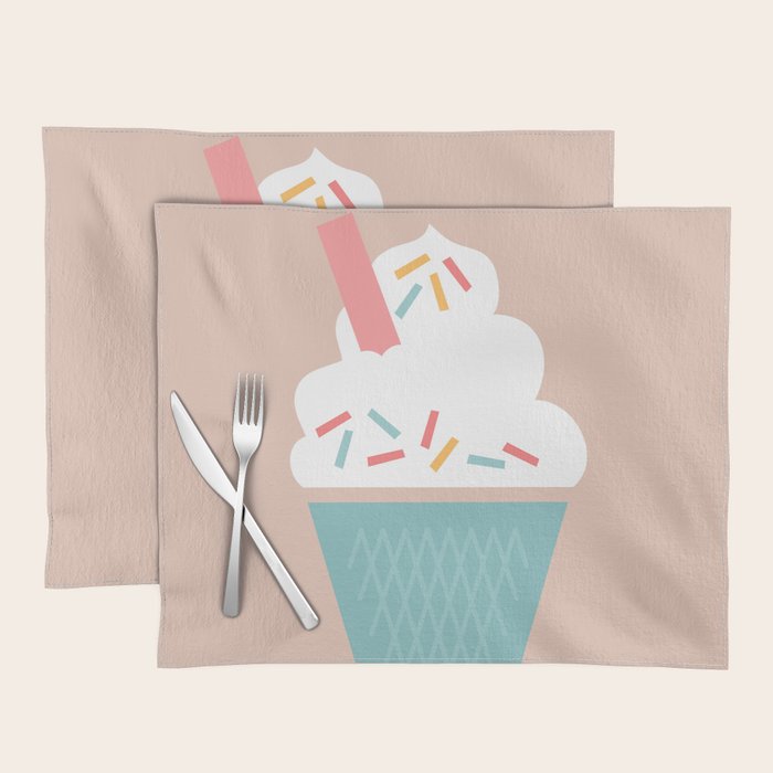 Ice Cream (Peach) Placemat Gallery Image 1