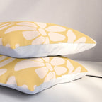 Retro Floral - Earthy colors - yellow mostard Pillow Sham Gallery Image 3