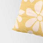 Retro Floral - Earthy colors - yellow mostard Pillow Sham Gallery Image 4
