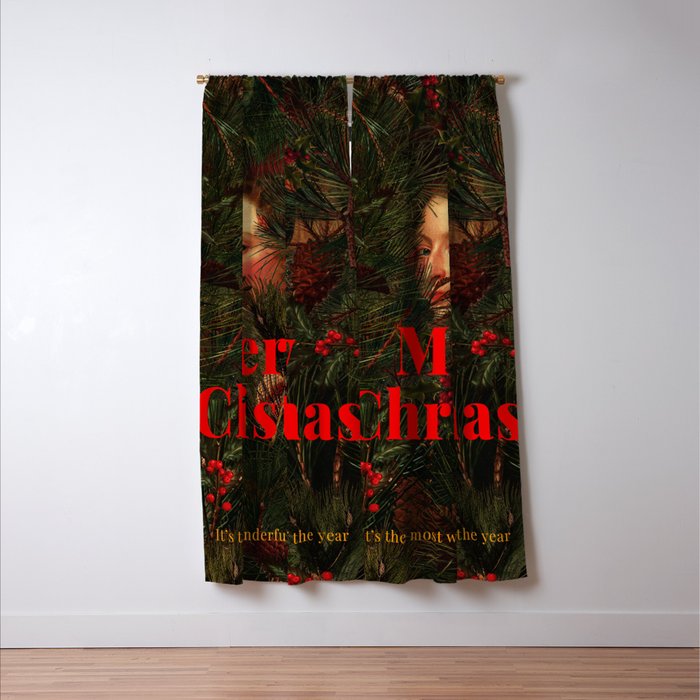 You Found Me Christmas Version Window Curtain Gallery Image 3