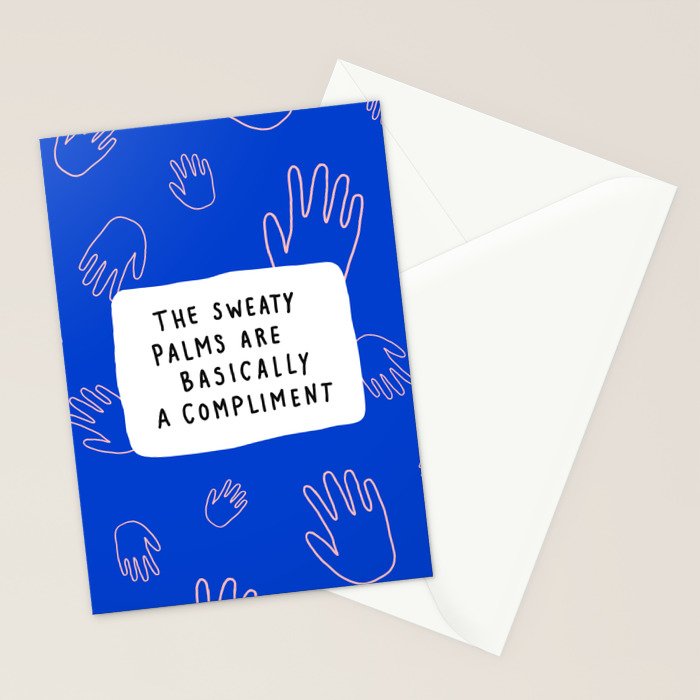 Sweaty Palms Stationery Card Gallery Image 2