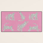 Pink Leopard Desk Mat Gallery Image 3