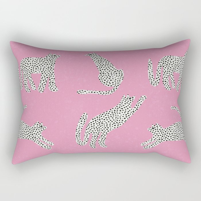 Pink Leopard Rectangular Pillow Gallery Image 2