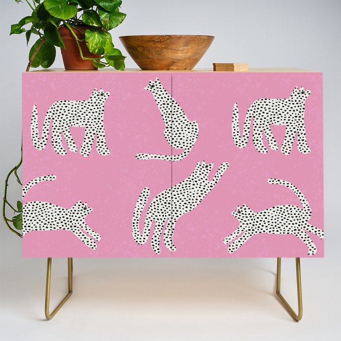 Pink Leopard Credenza Gallery Image 1